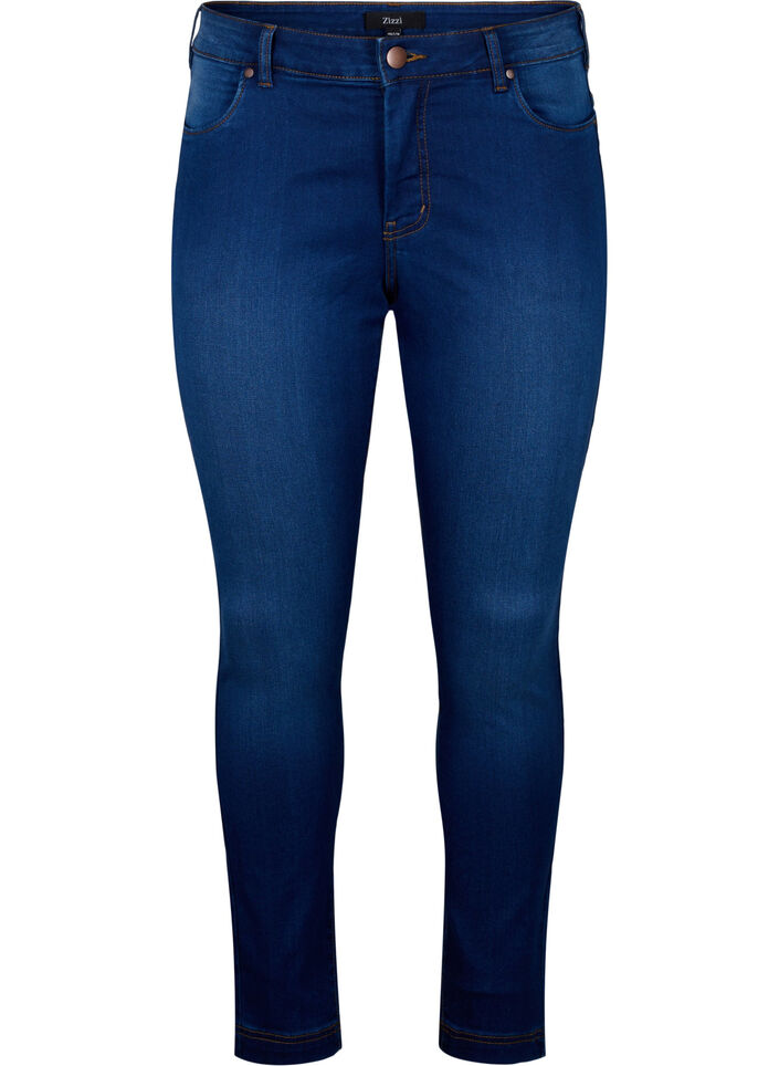 Viona jeans med regulær talje, Blå, Packshot image number 0