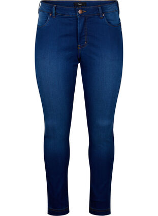 Viona jeans med regulær talje, Blue Denim, Packshot image number 0