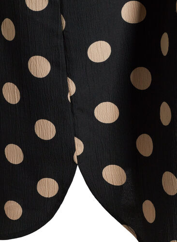 FLASH - Skjortekjole med print, Black Brown Dot, Model image number 3