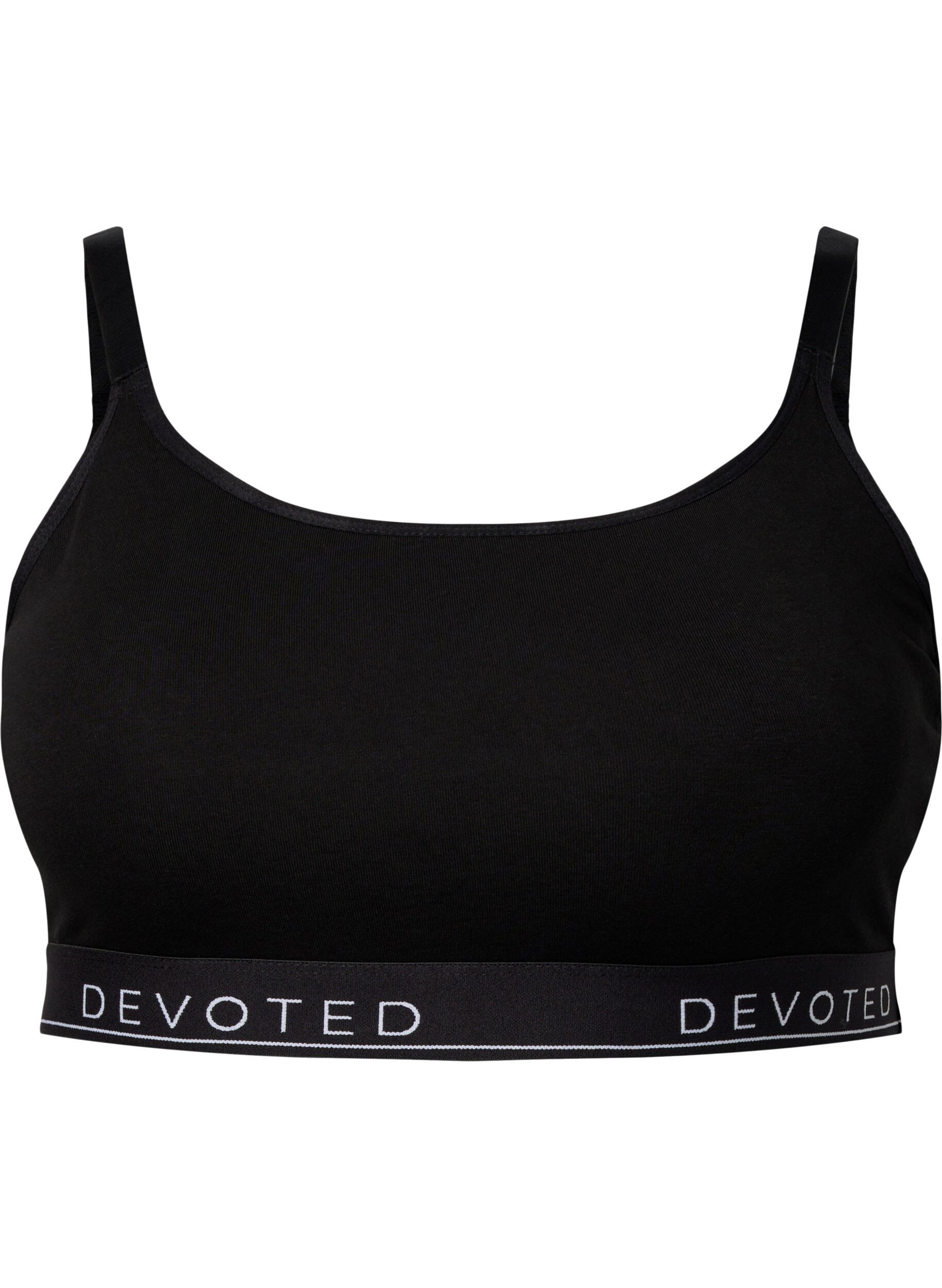 Bh top i bomuld med regulerbare stropper