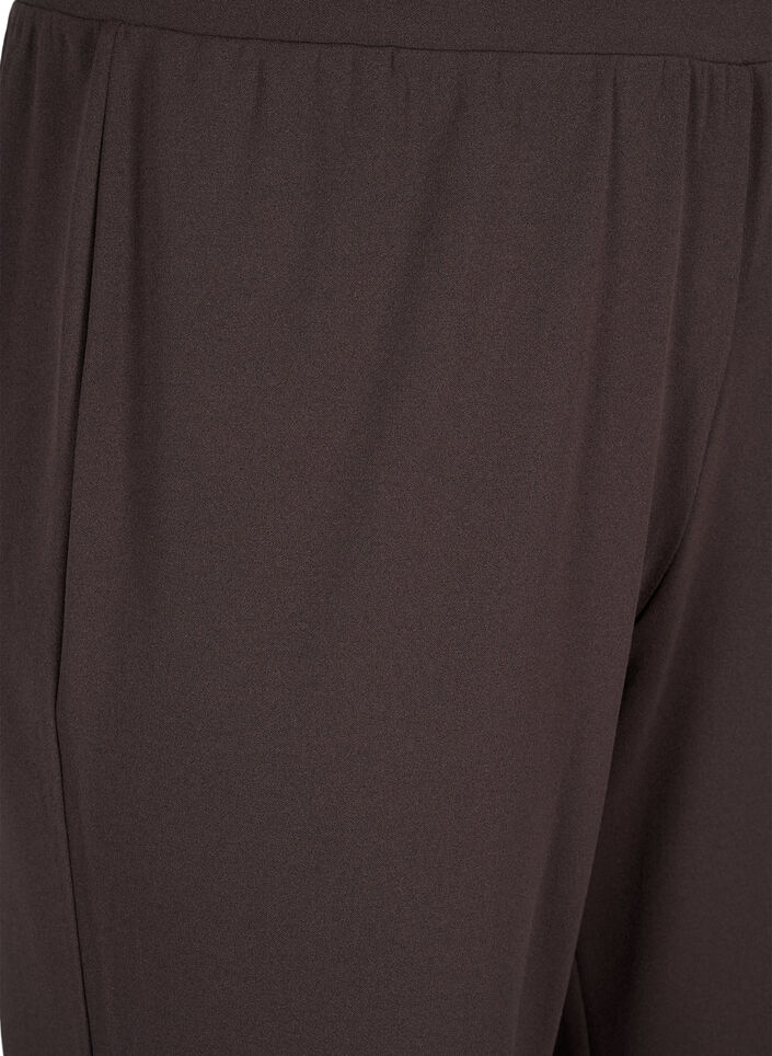 Bukser med straight fit, Brun, Packshot image number 2