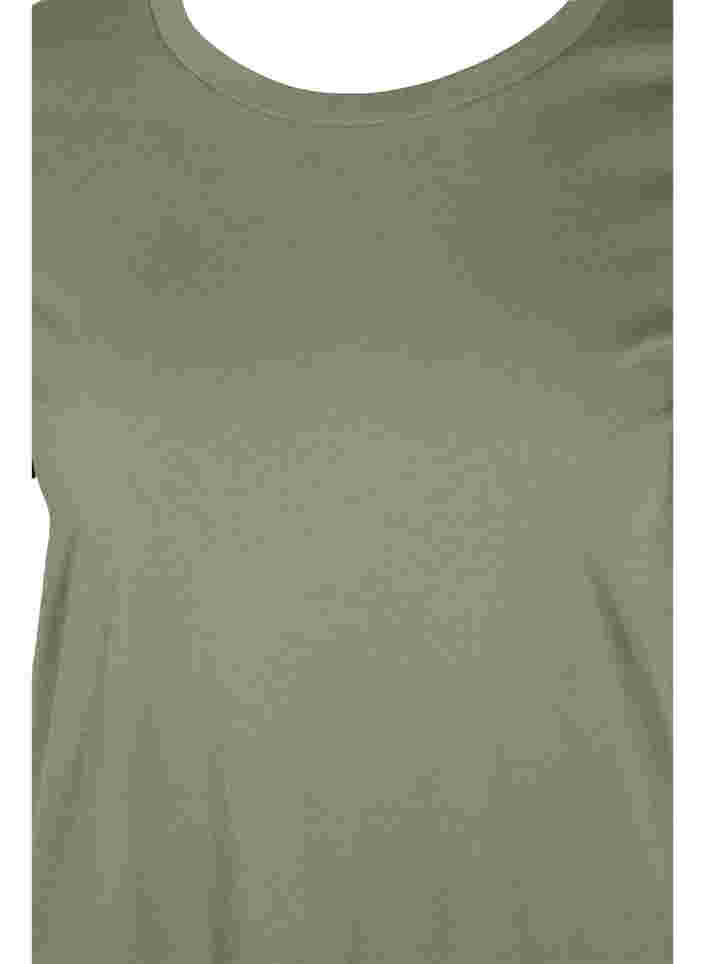 Basis t-shirt i bomuld, Thyme, Packshot image number 2
