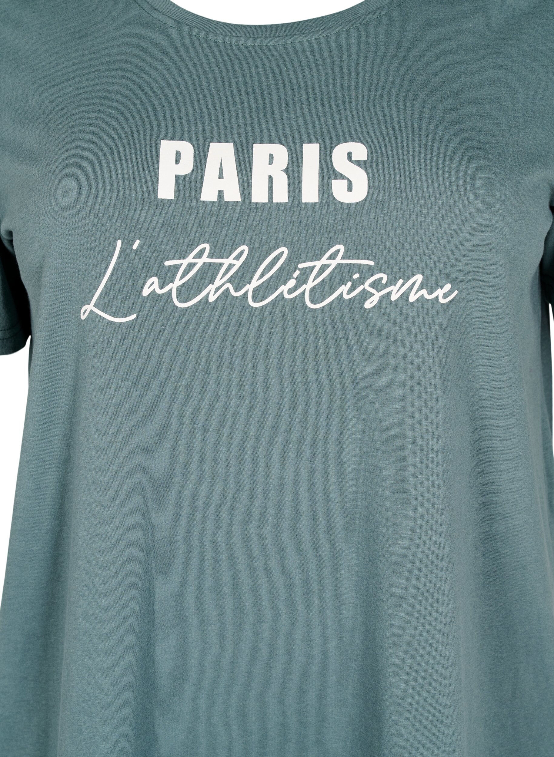 Zizzi FLASH - T-shirt med motiv, Gr&oslash;n, Packshot image number 2