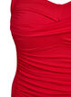 Vatteret badedragt med draperinger, R&oslash;d, Packshot image number 2