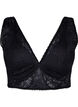Blonde bralette med blød vattering, Black, Packshot image number 0