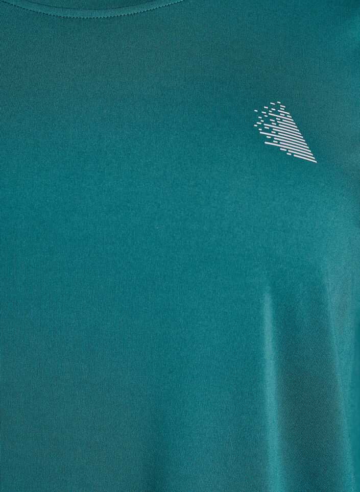 Tr&aelig;ningsbluse med 3/4 &aelig;rmer, Gr&oslash;n, Packshot image number 2
