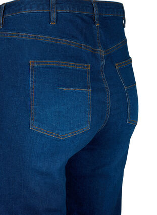 Ekstra højtaljede Megan jeans med regular fit, Dark blue, Packshot image number 3