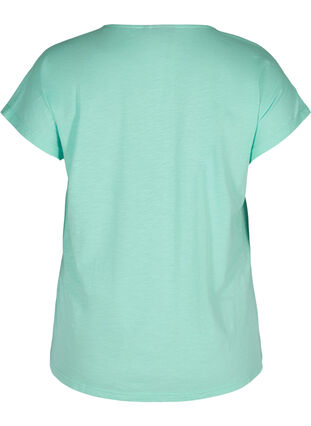 Bomulds t-shirt med printdetaljer , Cabbage FLOWER, Packshot image number 1