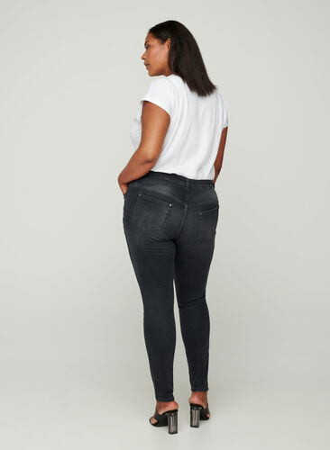 Ekstra slim Sanna jeans, Grey Washed, Model image number 0