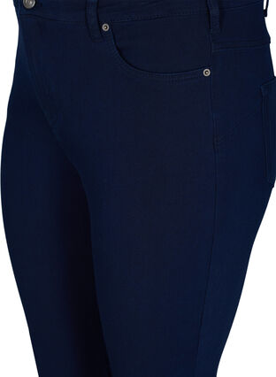 Højtaljede Amy jeans med 4-way stretch, Dark blue, Packshot image number 2