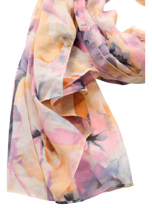 Tørklæde med blomstermønster, Flower AOP, Packshot image number 1