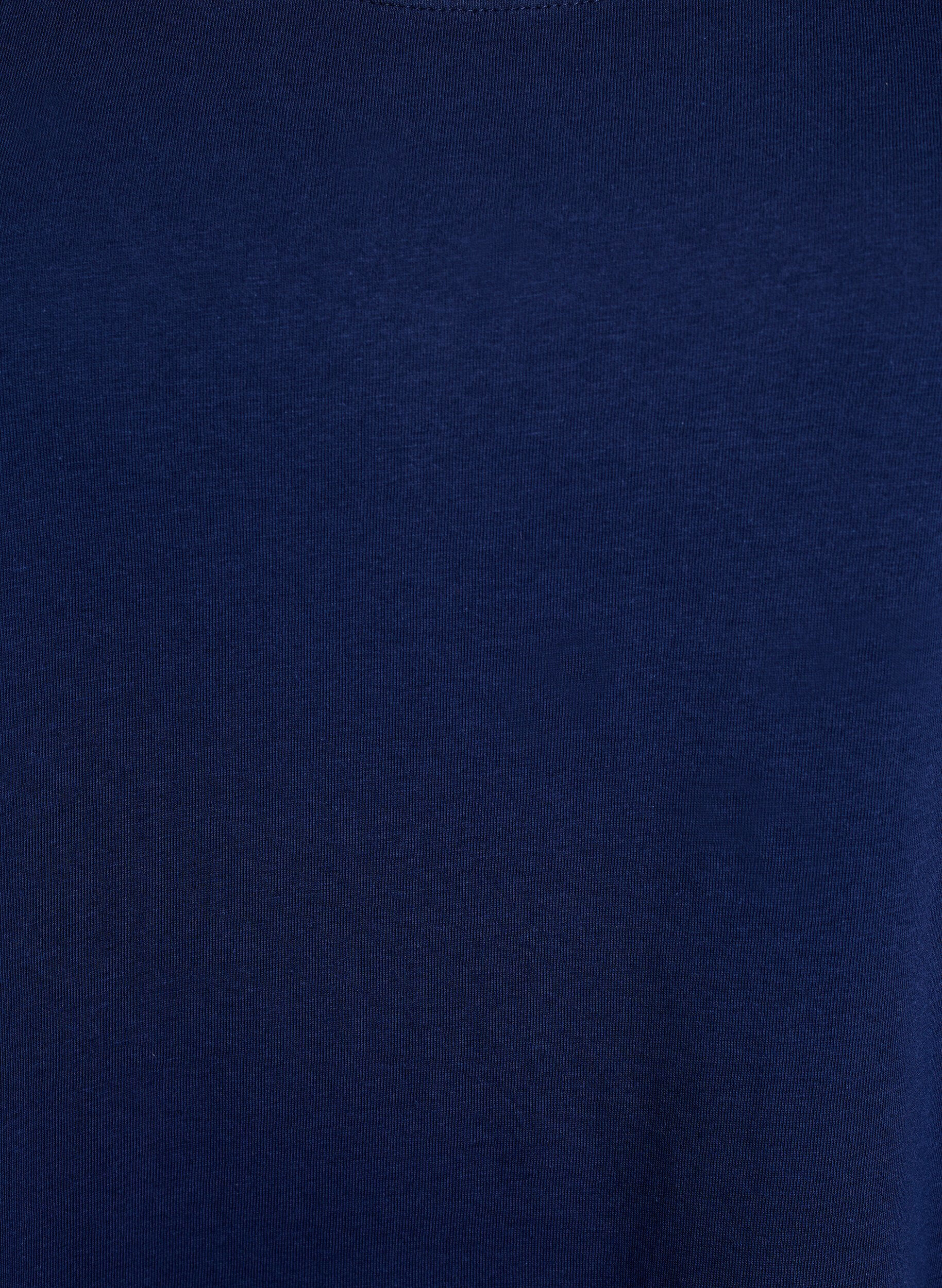 Zizzi &AElig;rmel&oslash;s kjole med A-facon, Bl&aring;, Packshot image number 2