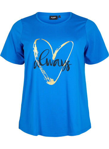 FLASH - T-shirt med motiv, Princess Blue, Packshot image number 0