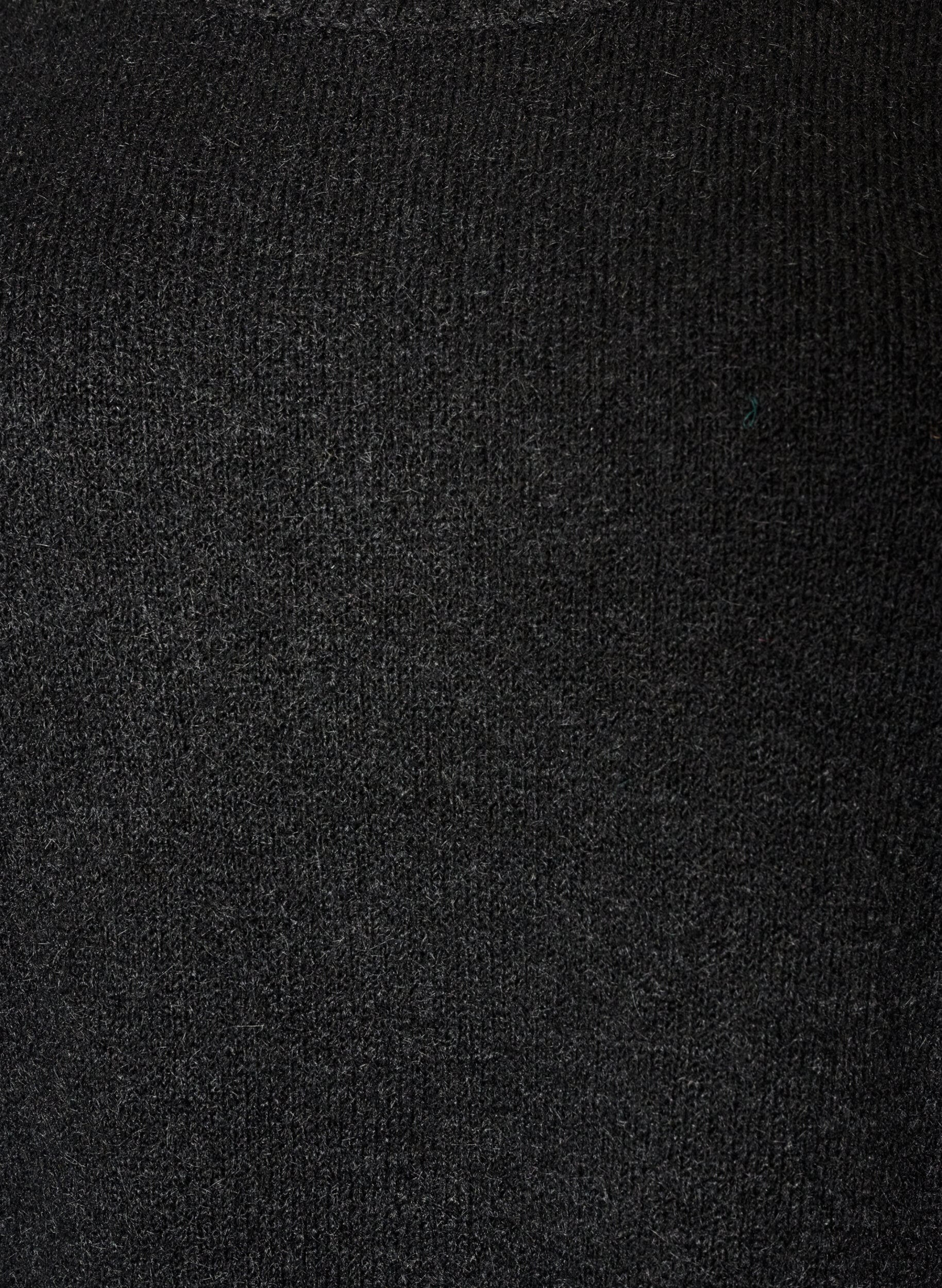 ZizziL&oslash;s striktr&oslash;je med rund hals, Sort, Packshot image number 2