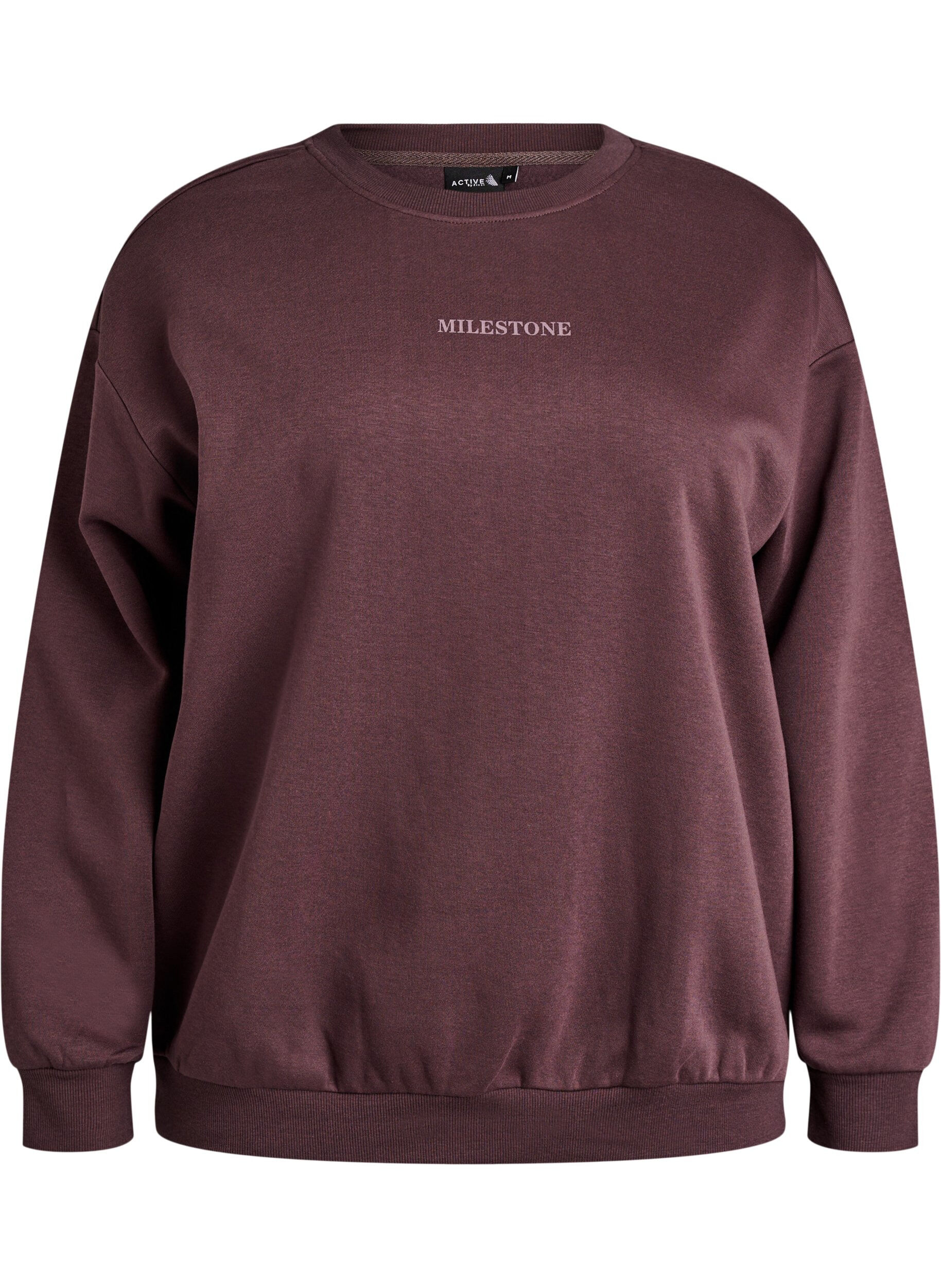 Sweatshirt med statement-detalje