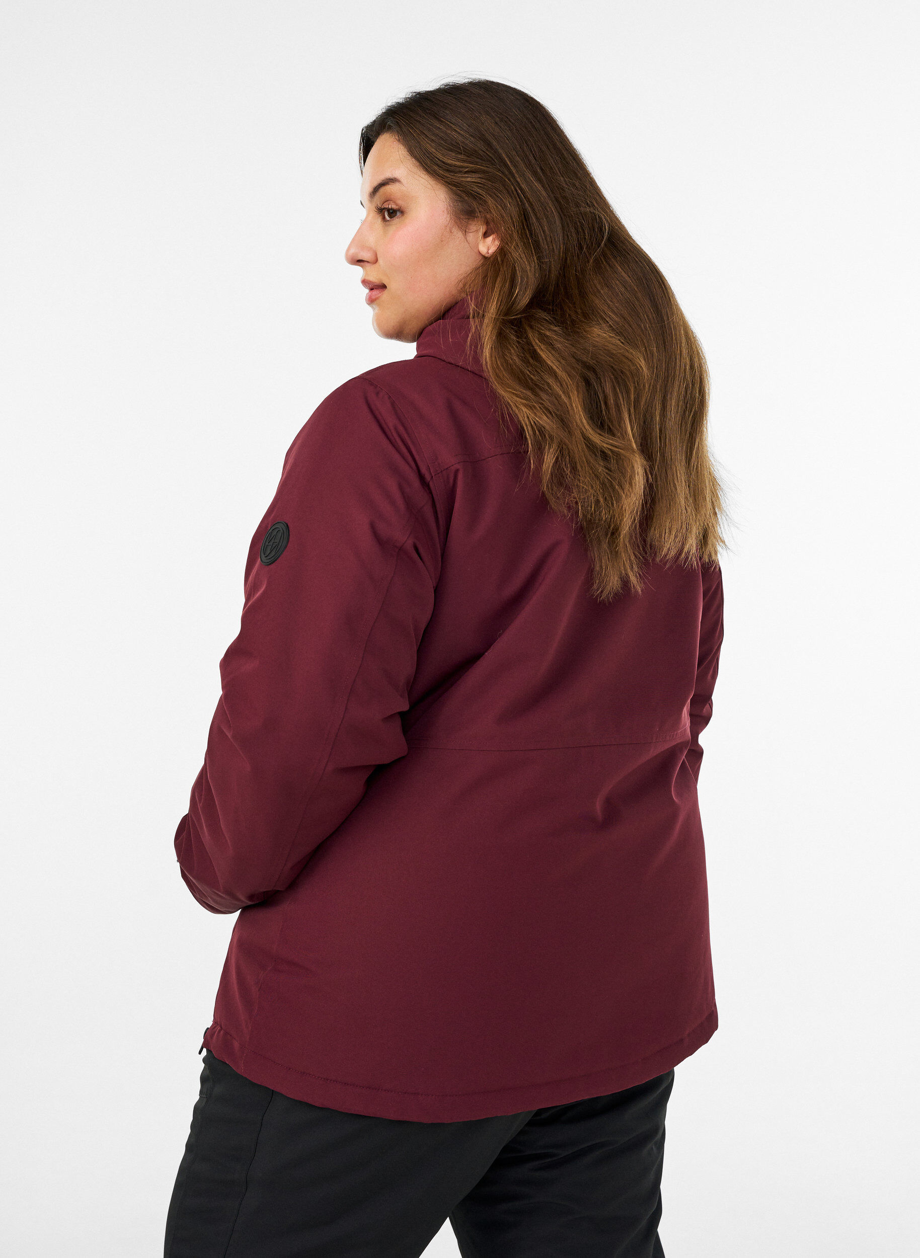 ZizziFunktionel ski anorak med h&aelig;tte, R&oslash;d, Model image number 2