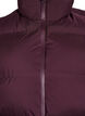 Kort puffervest med h&oslash;j krave, M&oslash;rk Bordeaux, Packshot image number 2