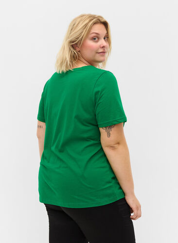 Kortærmet t-shirt med en rund halsudskæring, Jolly Green MB, Model image number 1