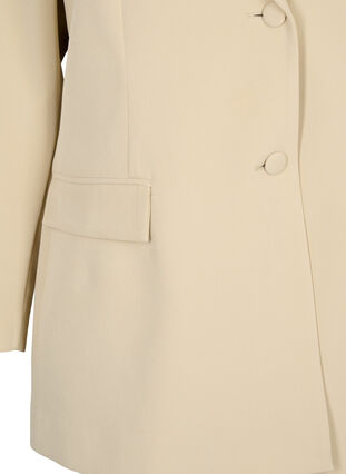 Klassisk blazer med knaplukning, Feather Gray, Packshot image number 2