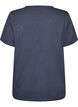 T-shirt med knapdetalje, Gr&aring;, Packshot image number 1