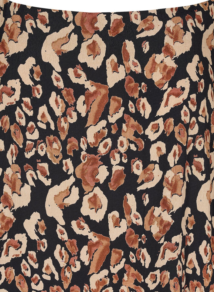 Midikjole i viskose med tynde stropper, Leo AOP, Packshot image number 2