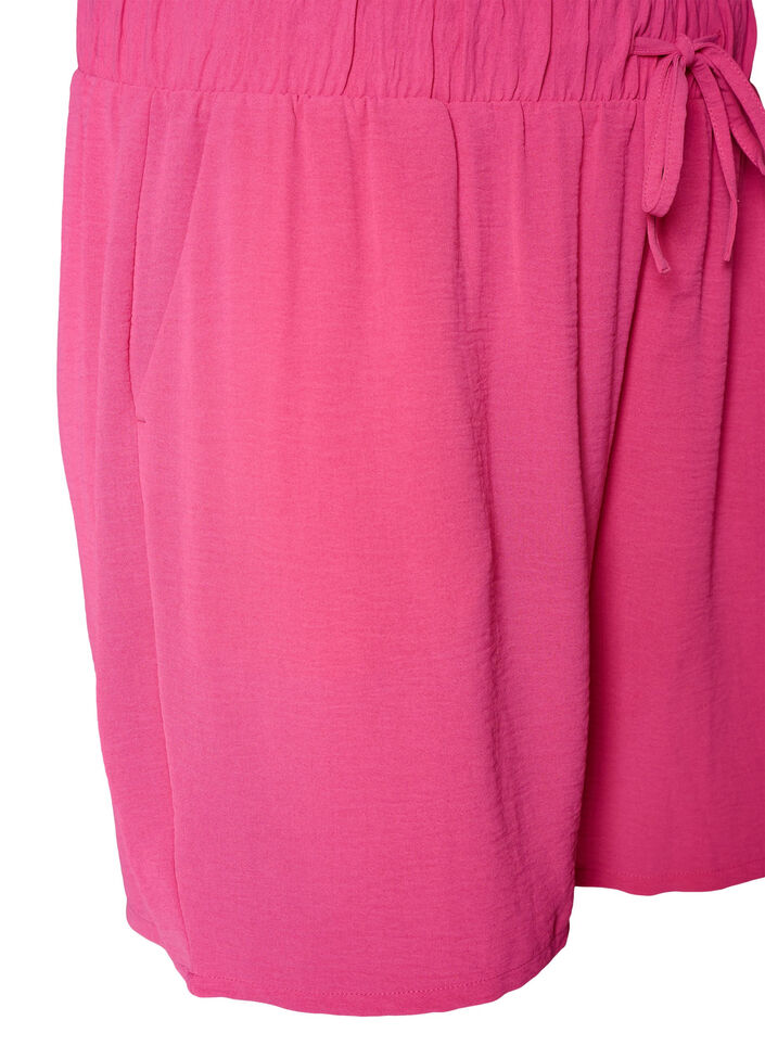 Shorts med lommer og elastik i taljen, Lyser&oslash;d, Packshot image number 2