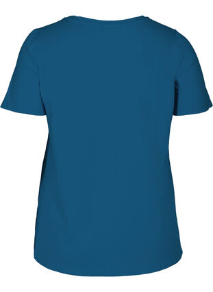 Basis t-shirt med v-hals, Poseidon, Packshot image number 1