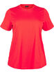Basis t-shirt i bomuld med rund hals , R&oslash;d, Packshot image number 0