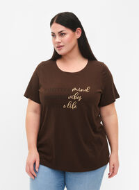 T-shirt i bomuld med tryk, Demitasse W. POS, Model