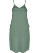 Chiffonkjole med asymmetriske fl&aelig;ser, Gr&oslash;n, Packshot image number 1