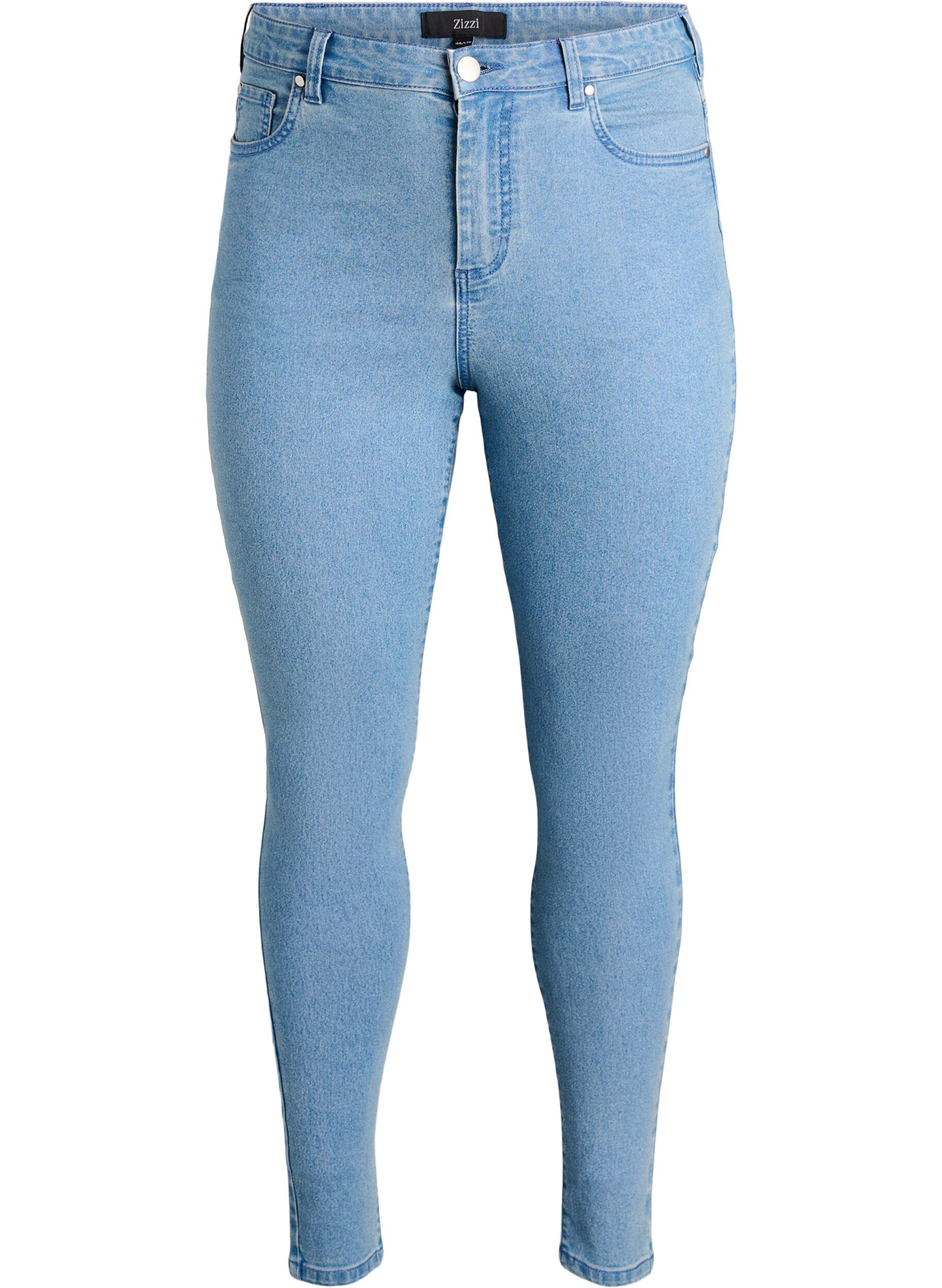 Amy jeans med h&oslash;j talje og super slim fit