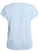 Kort&aelig;rmet t-shirt i bomuldsblanding, Bl&aring;, Packshot image number 1