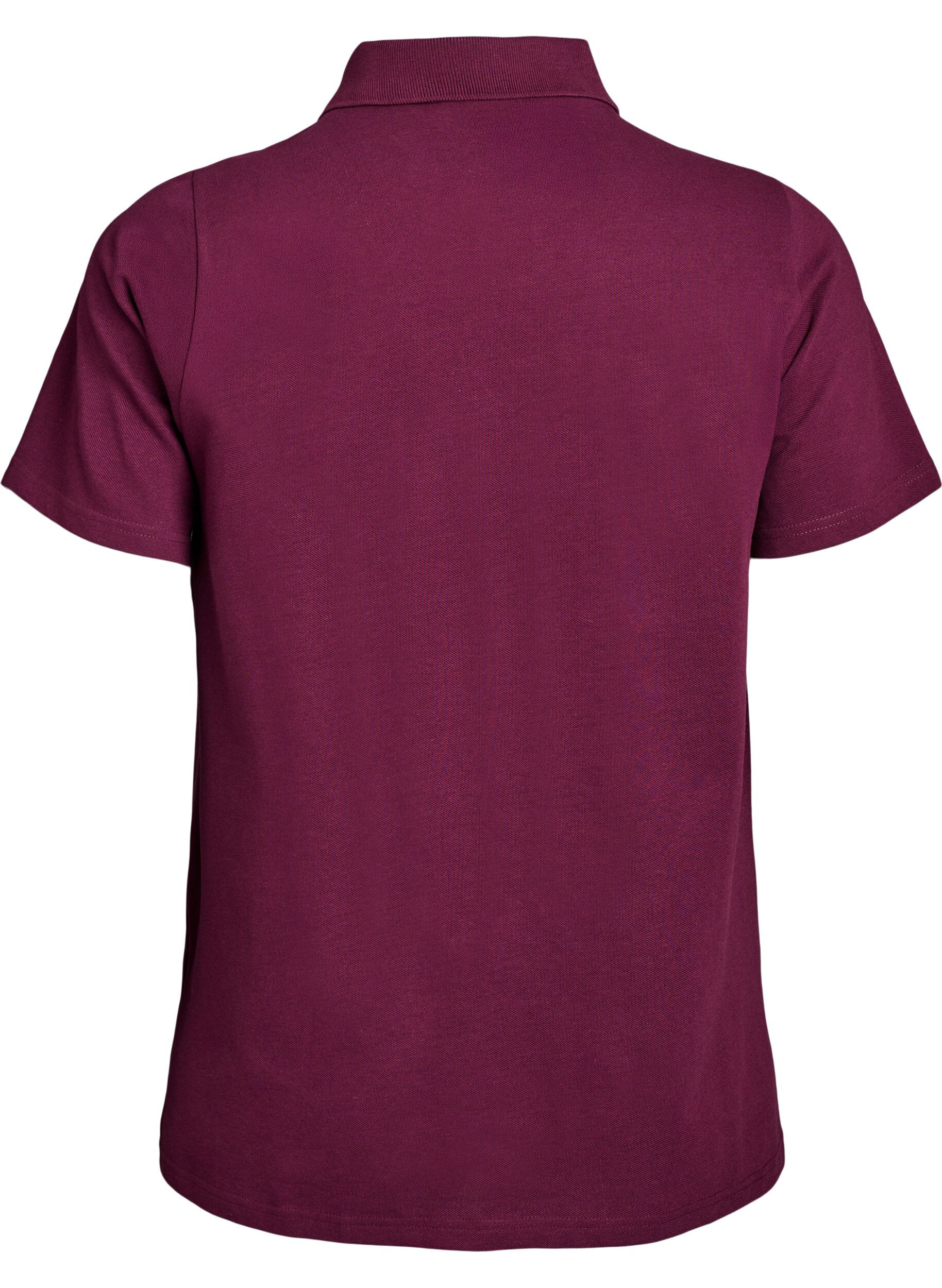 Zizzi FLASH - Poloshirt med korte &aelig;rmer, R&oslash;d, Packshot image number 1