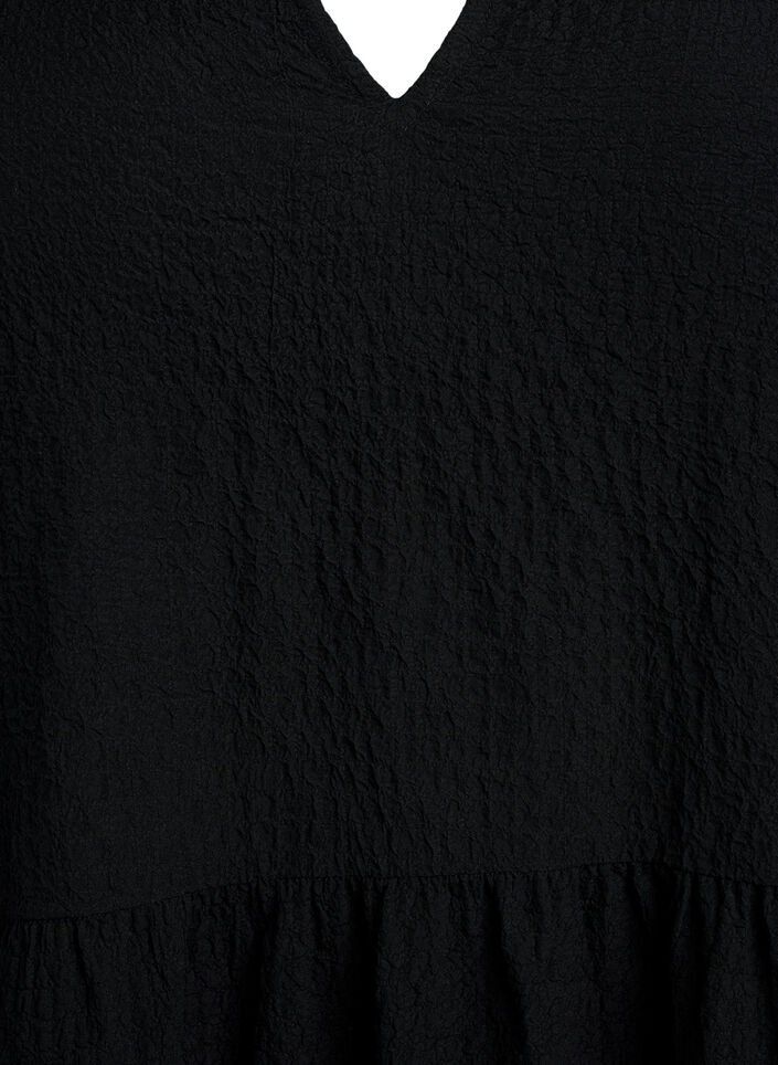 Kort kjole med A-facon, Sort, Packshot image number 2