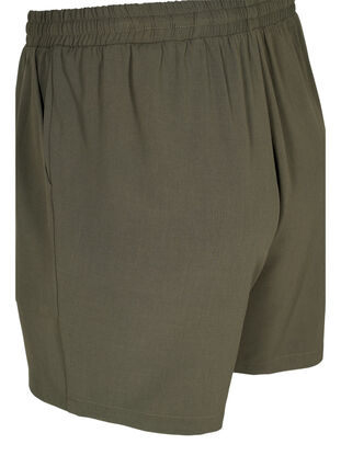 Løse shorts med lommer, Dark Olive, Packshot image number 3