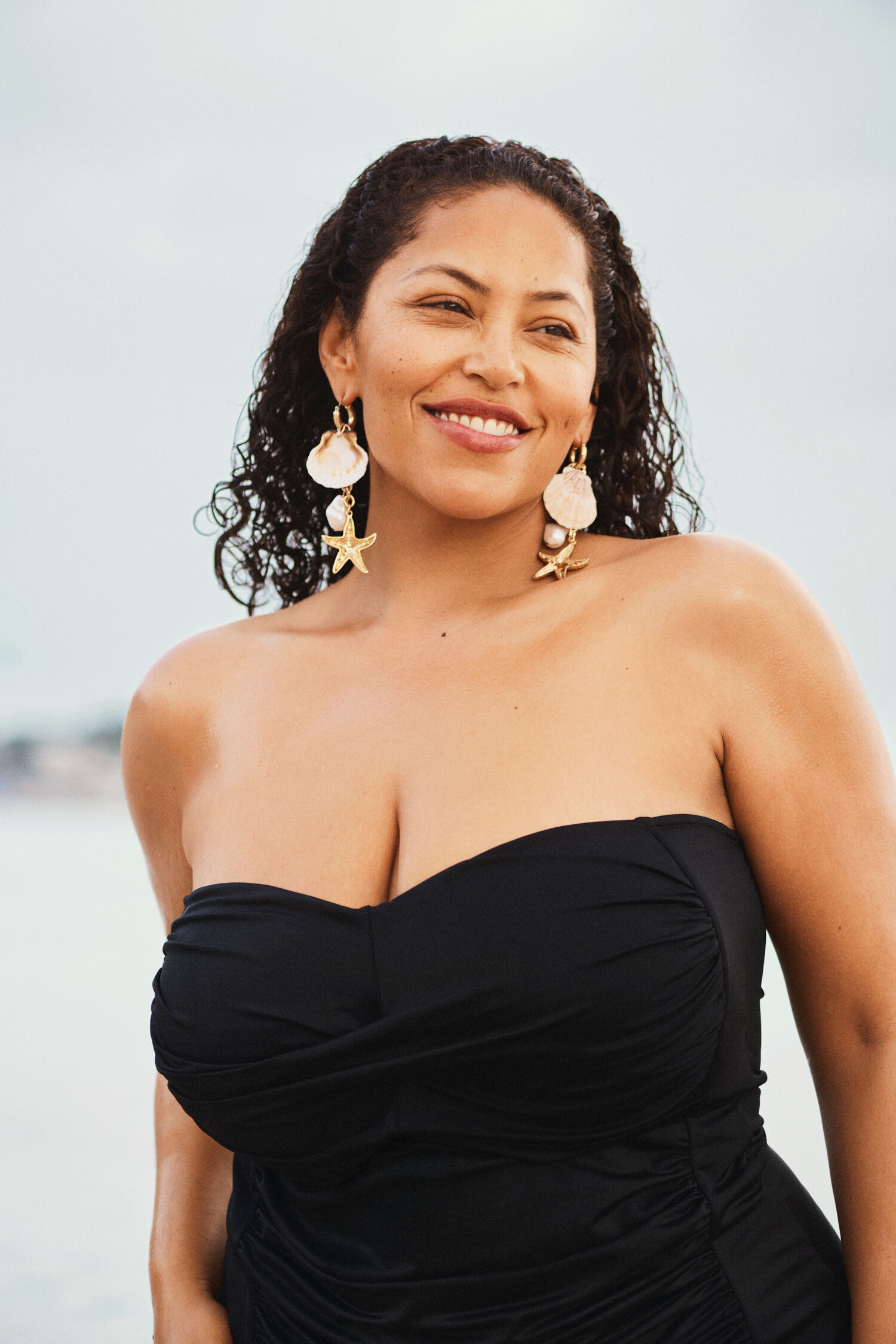 Zizzi Stropl&oslash;s badedragt, , Model