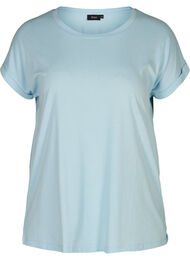 T-shirtT-shirt i bomuldsmix, Dream Blue Mel.