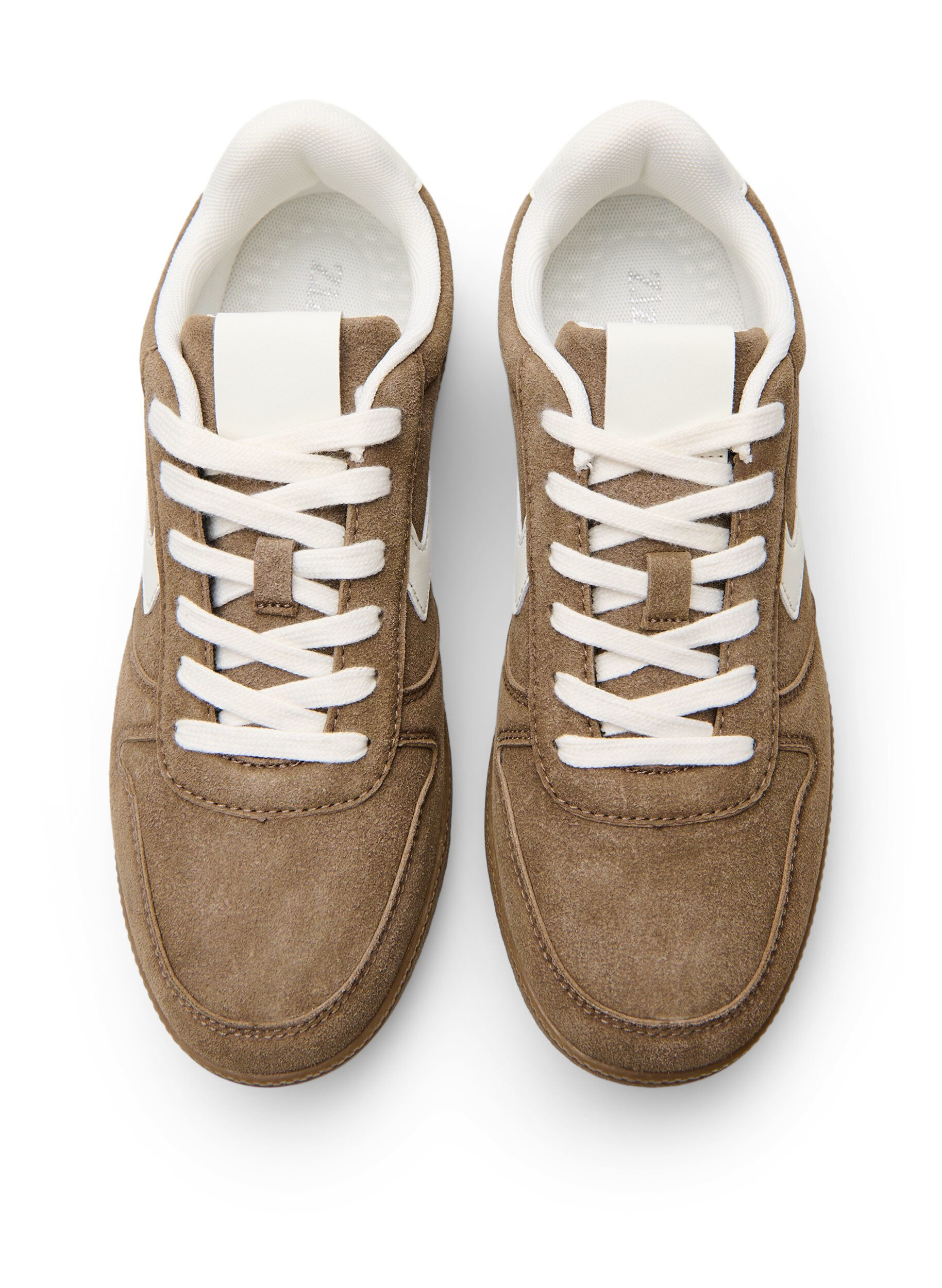ZizziSneakers i imiteret ruskind, Brun, Packshot image number 2