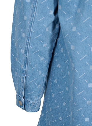Denimskjorte med print, Light blue denim, Packshot image number 3