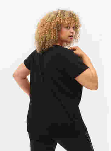 Trænings t-shirt med print, Black w. Cardio, Model image number 1