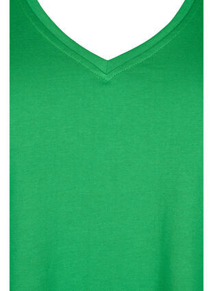 FLASH - T-shirt med v-hals, Kelly Green, Packshot image number 2