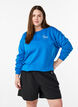 Sweatshirt med tekstprint, Bl&aring;, Model image number 0