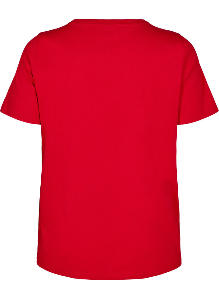 Bomulds t-shirt med motiv, Salsa w. Hearts, Packshot image number 1