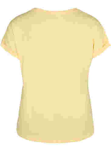 Kortærmet t-shirt i bomuldsblanding, Popcorn, Packshot image number 1