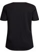 T-shirt med motiv, Sort, Packshot image number 1