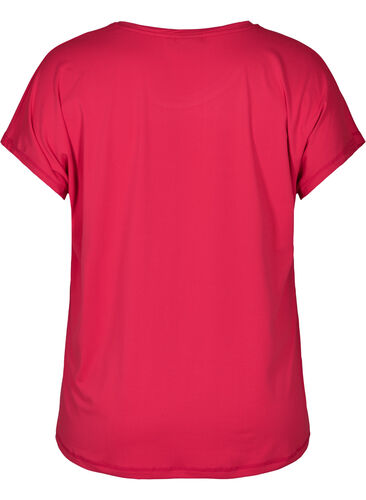 Kortærmet trænings t-shirt, Azalea, Packshot image number 1