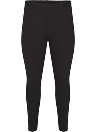 Leggings i bomuld med foer, Sort
