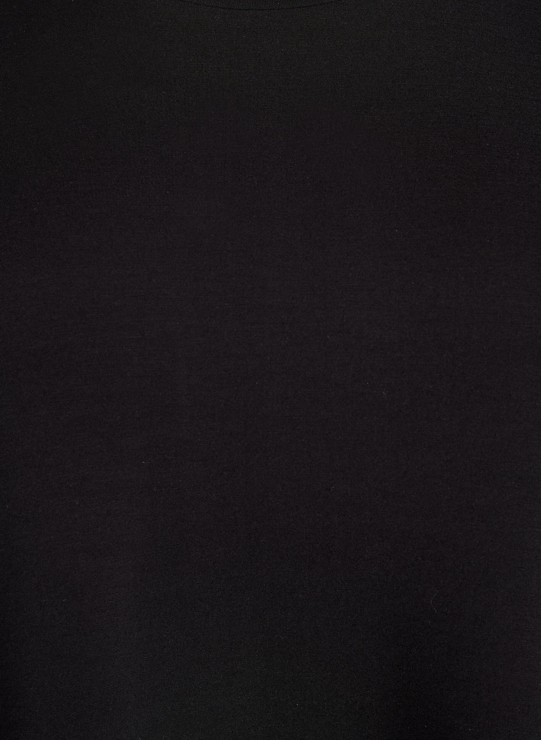 Zizzi Jerseybluse med rund hals, Sort, Packshot image number 2