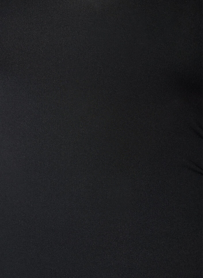 Badedragt med vatteret overdel og udsk&aring;ret rygdetalje, Sort, Packshot image number 2