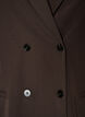 Dobbeltradet blazer med l&oslash;s pasform, Brun, Packshot image number 2